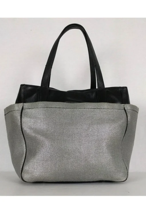 Diane von Furstenberg - Silver & Black Satchel
