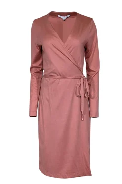 Diane von Furstenberg - Sorbet Silk-Cotton Blend Wrap Dress Sz 8