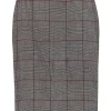 Dolce & Gabbana - Beige, Black, Red Plaid Pencil Skirt Sz 2