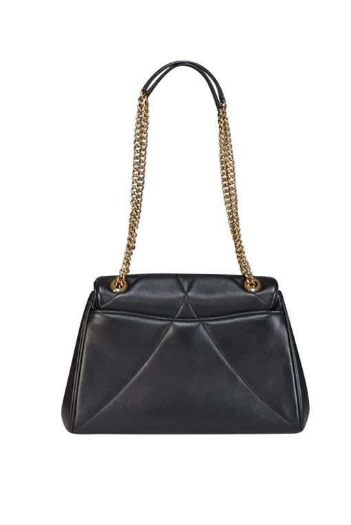 Dolce & Gabbana - Black Leather Nappa Quilted Large Devotion Shoulder Bag
