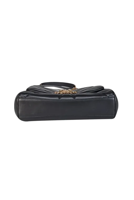 Dolce & Gabbana - Black Leather Nappa Quilted Large Devotion Shoulder Bag