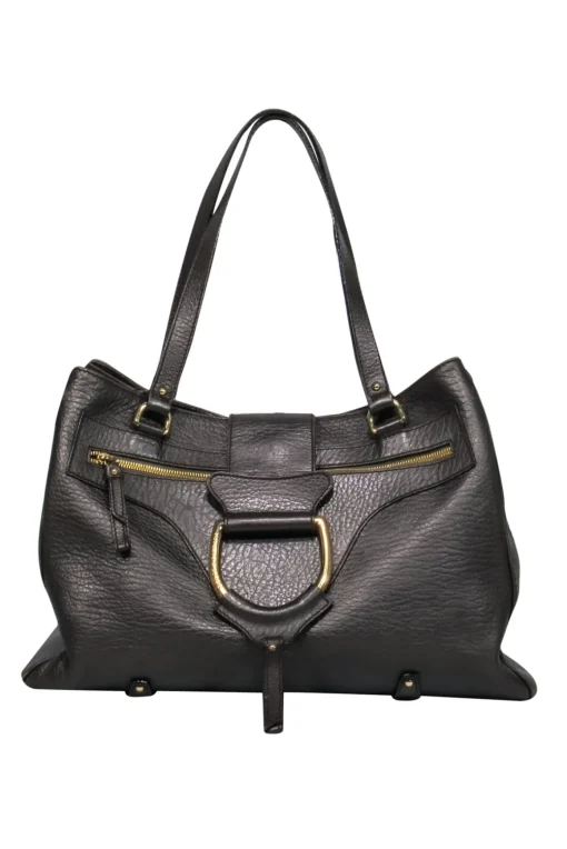 Dolce & Gabbana - Bronze Pebbled Leather Handbag