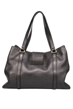 Dolce & Gabbana - Bronze Pebbled Leather Handbag
