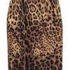 Dolce & Gabbana - Cheetah Printed Satin Pencil Skirt Sz 2