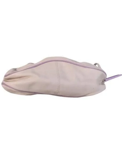 Dolce & Gabbana - Ivory & Lilac Leather Shoulder Bag