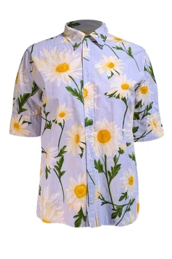 Dolce & Gabbana - Pale Blue Floral Print Shirt Sz S