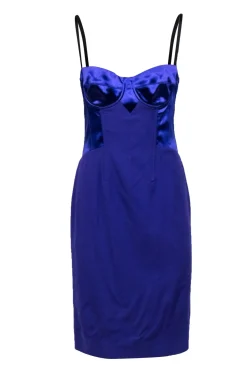 Dolce & Gabbana - Purple Sleeveless Bustier Style Dress Sz 8