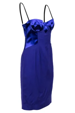 Dolce & Gabbana - Purple Sleeveless Bustier Style Dress Sz 8