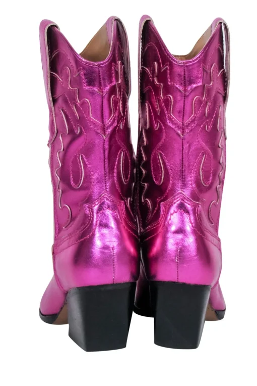 Dolce Vita - Metallic Pink Western Style Short Boots Sz 7.5