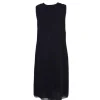 Donna Karan - Black Silk Beaded Shift Dress Sz 4