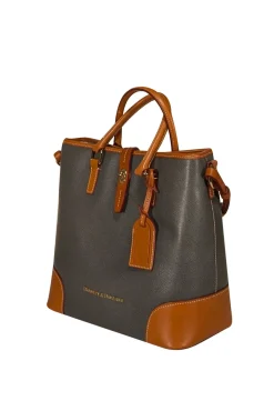 Dooney & Bourke - Grey Leather Large Shoulder Bag