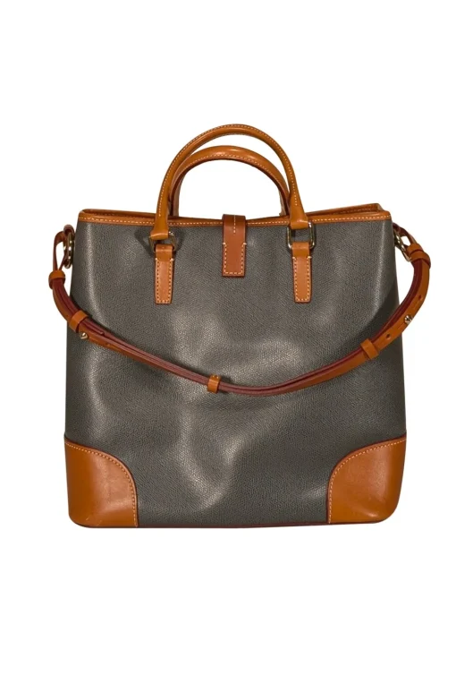 Dooney & Bourke - Grey Leather Large Shoulder Bag