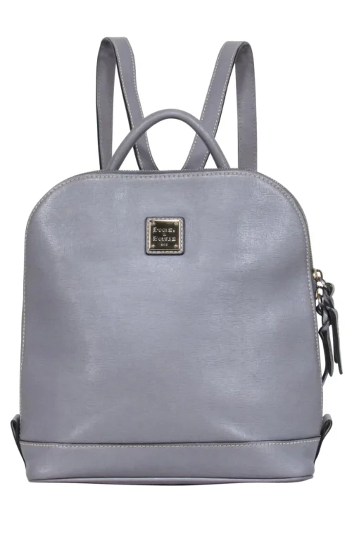Dooney & Bourke - Grey Zipper Around Saffiano Leather Backpack