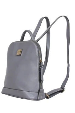 Dooney & Bourke - Grey Zipper Around Saffiano Leather Backpack