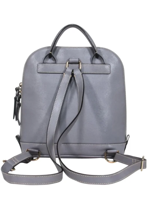 Dooney & Bourke - Grey Zipper Around Saffiano Leather Backpack