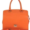 Dooney & Bourke - Orange Pebbled Convertible Carryall Bag
