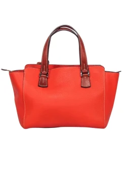 Dooney & Bourke - Orange Pebbled Leather Shoulder Bag