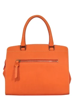 Dooney & Bourke - Orange Pebbled Convertible Carryall Bag