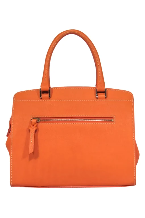 Dooney & Bourke - Orange Pebbled Convertible Carryall Bag