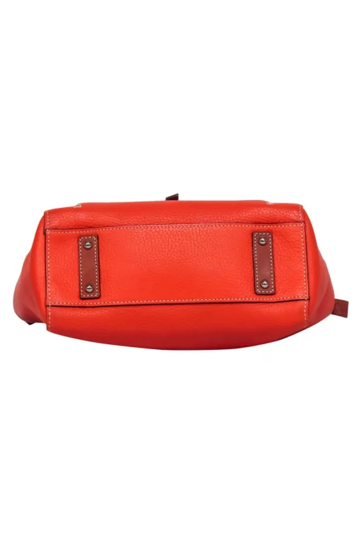 Dooney & Bourke - Orange Pebbled Leather Shoulder Bag