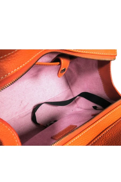 Dooney & Bourke - Orange Pebbled Convertible Carryall Bag