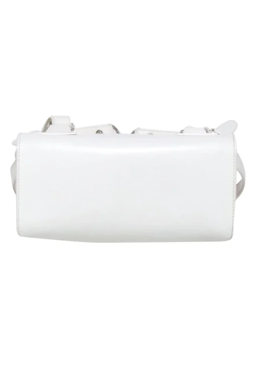 Dooney & Bourke - White Backpack w/ Bamboo Handle