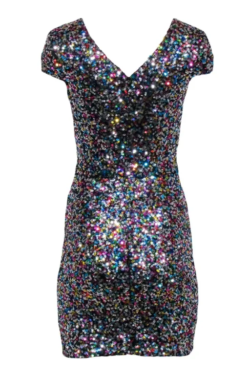 Dress the Population - Multi-Color Sequin Mini Dress Sz S