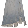 EB Denim - Light Wash Blue Deinm Slit Front "Sorriso" Skirt Sz M