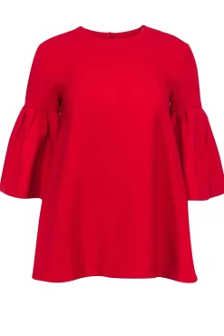Edit - Red Bell Sleeve Shirt Sz XS