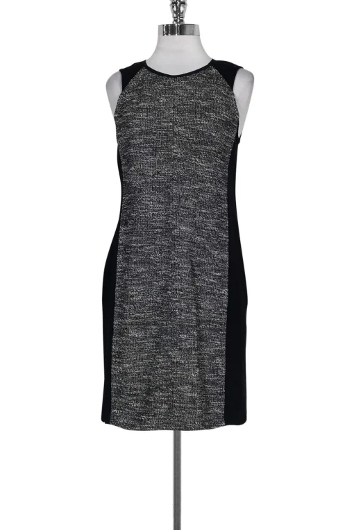 Eileen Fisher - Black & White Tweed Dress Sz S