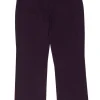 Eileen Fisher - Eggplant Straight Leg Cropped Trousers Sz PP