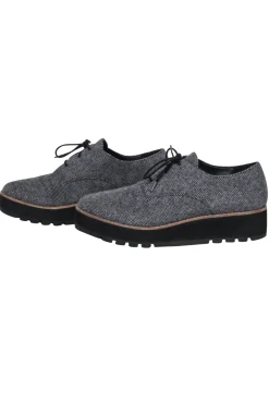 Eileen Fisher - Grey Tweed Lace Up Loafers Sz 9.5