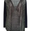 Elie Tahari - Black & Gold Cardigan Sz XS