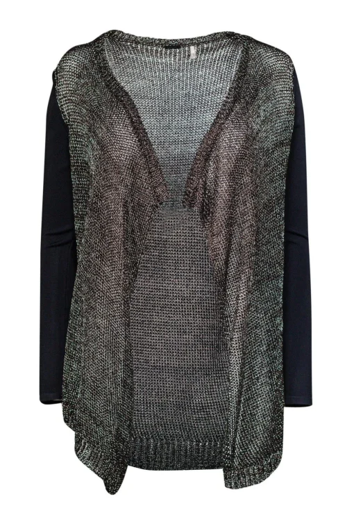 Elie Tahari - Black & Gold Cardigan Sz XS