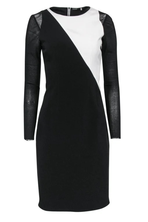 Elie Tahari - Black & White Bodycon Dress Sz 4