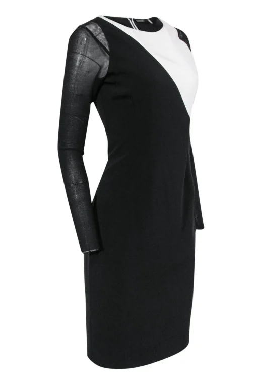 Elie Tahari - Black & White Bodycon Dress Sz 4