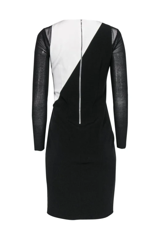 Elie Tahari - Black & White Bodycon Dress Sz 4