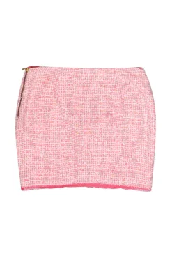 Elie Tahari - Pink & Coral Tweed Miniskirt Sz 6