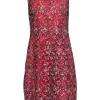 Elie Tahari - Red Floral Eyelet Lace Sheath Dress Sz 6