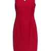Elie Tahari - Red Sleeveless Sheath Dress Sz 6