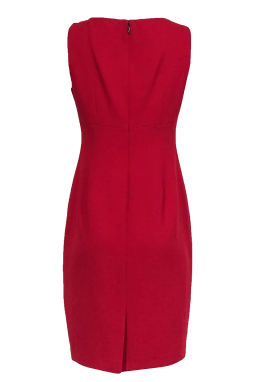 Elie Tahari - Red Sleeveless Sheath Dress Sz 6