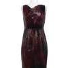 Elie Tahari - Red Tone Sequin Dress Sz 4