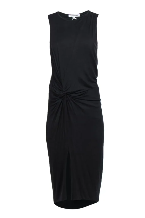 Elizabeth & James - Black Knotted Side Maxi Tank Dress Sz S
