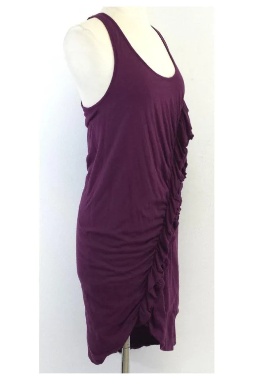 Elizabeth & James - Plum Cotton Blend Dress Sz L