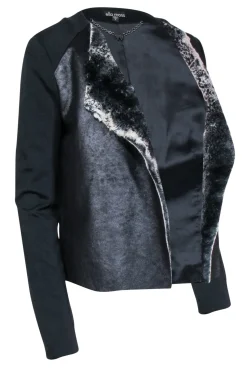 Ella Moss - Black w/Faux Fur Front Jacket Sz S