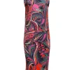 Emilio Pucci - Blue & Multi Color Print Tulip Front Dress Sz 14