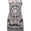 Emilio Pucci - Grey, Pink, & White Print Sleeveless Shift Dress Sz 6