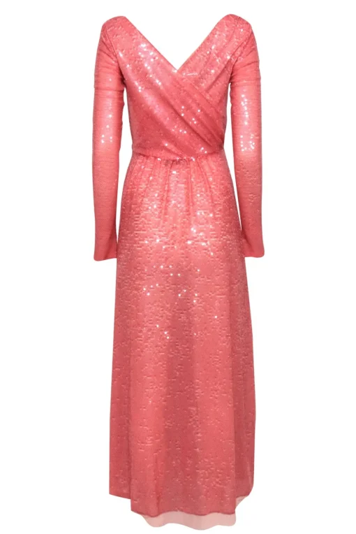 Emilio Pucci - Pink Sequin Long Sleeve Gown Sz 4