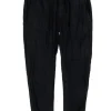 Enza Costa - Black French Linen Drawstring Pants Sz S