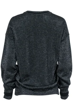 Equipment - Black Sparkle V-Neckline Swaeter Sz XS